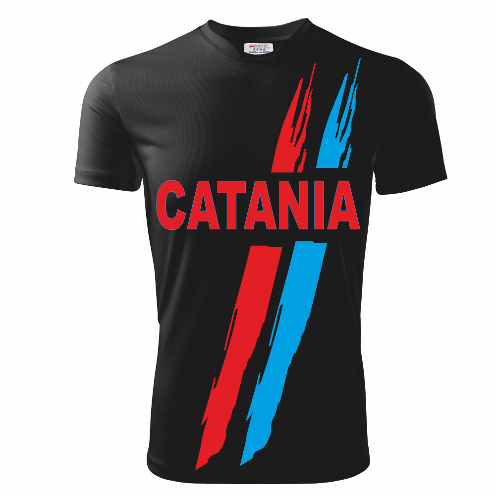T-Shirt CATANIA Nera (Taglie Adulto/Bimbo)