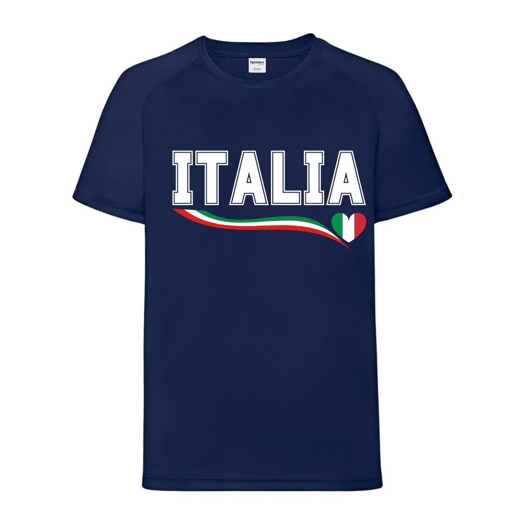T-Shirt Bimbo ITALIA PROMO Blu scuro - Zena Padel