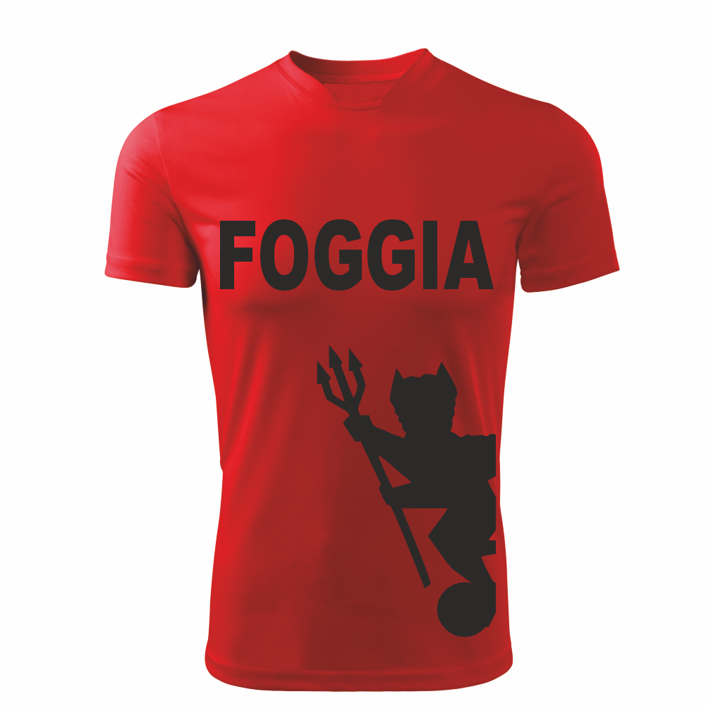 T-Shirt FOGGIA Rossa (Taglie Adulto/Bimbo)