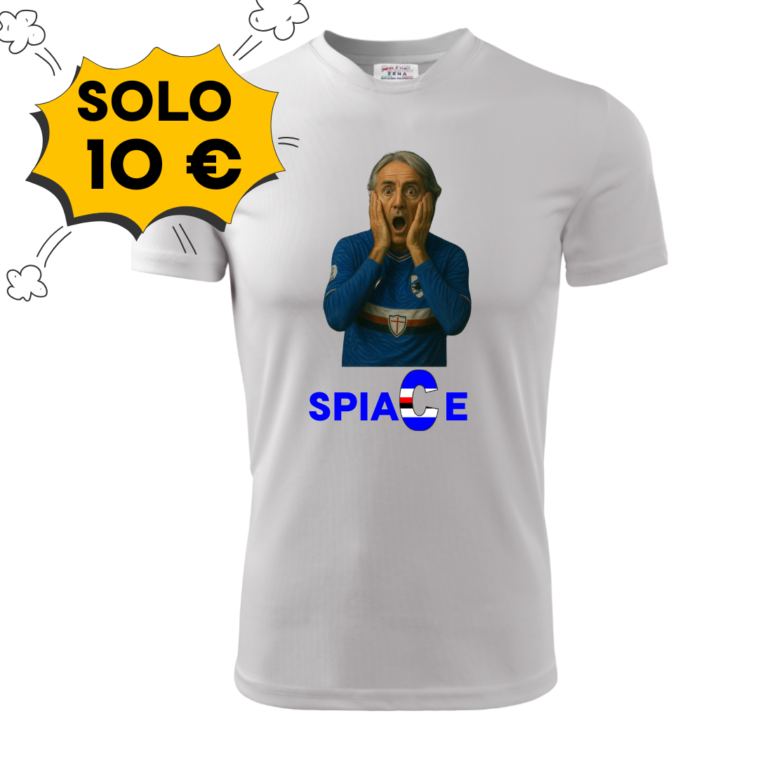 Maglietta “SpiaC-e” – Omaggio ironico a Mancini