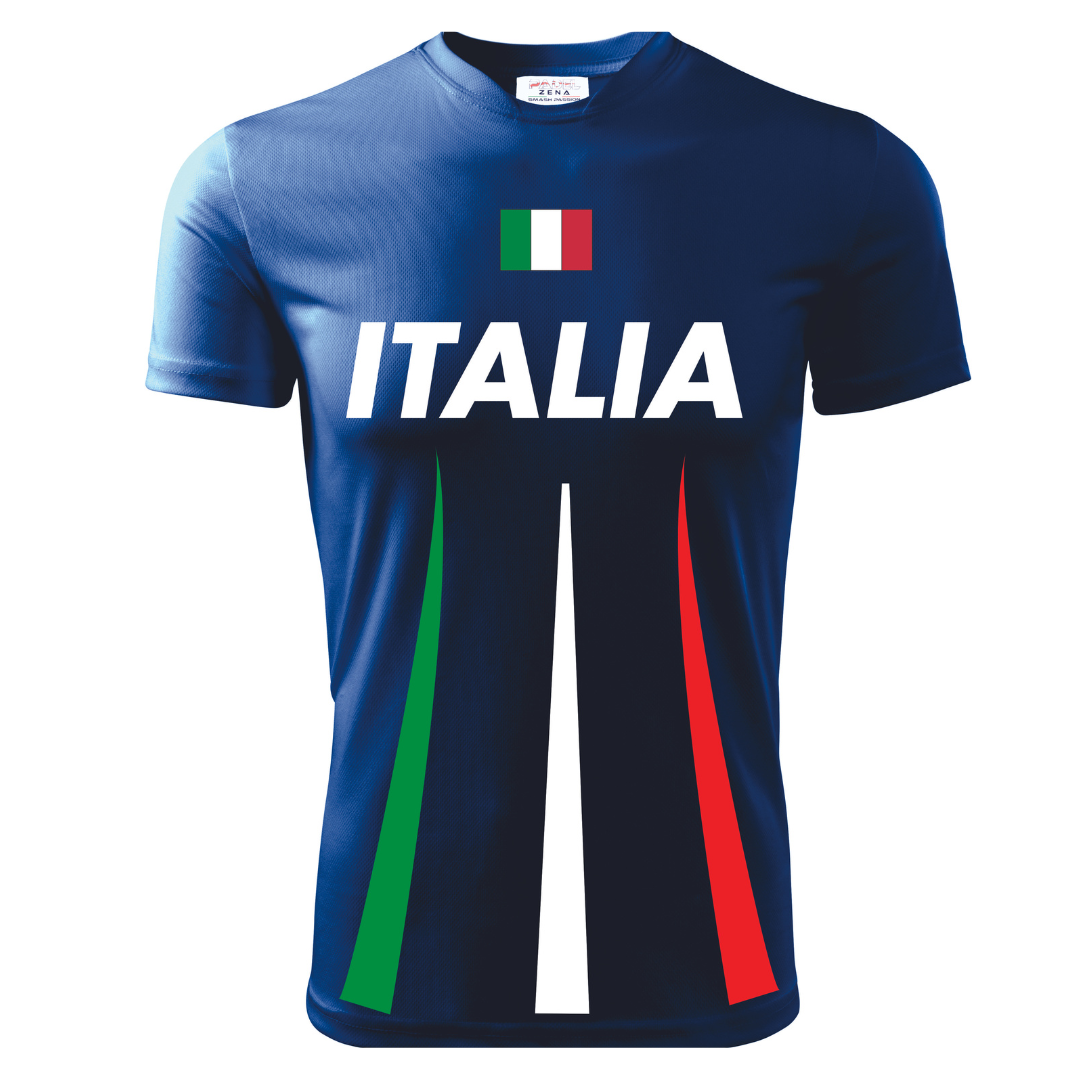 T-Shirt EUROPEI ITALIA 01 (Taglie Adulto/Bimbo) - Zena Padel