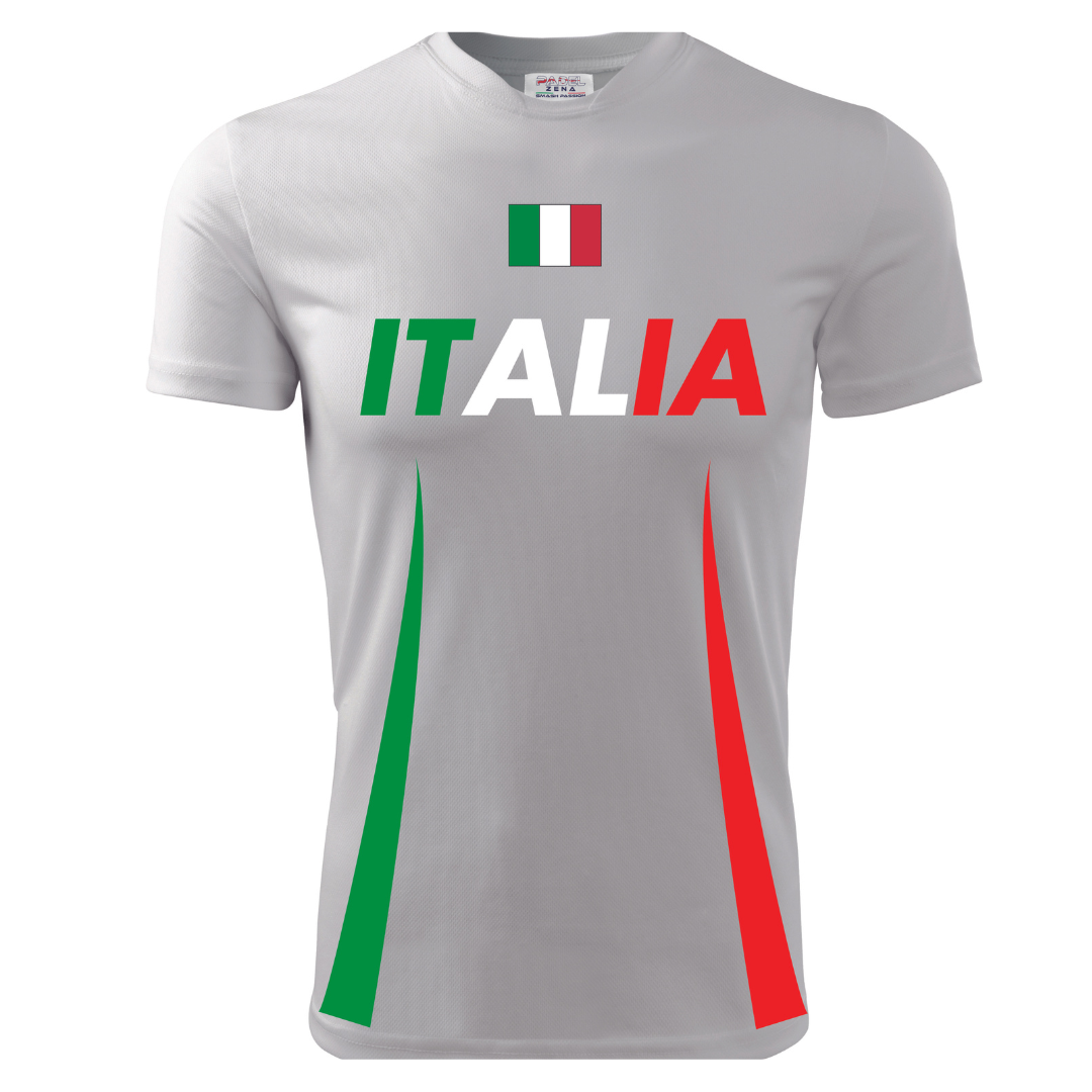 T-Shirt EUROPEI ITALIA 01 (Taglie Adulto/Bimbo) - Zena Padel