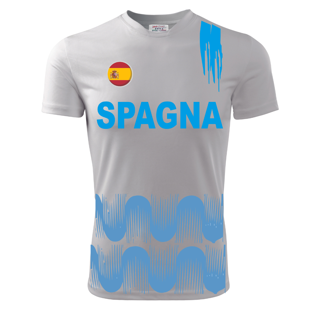 T-Shirt EUROPEI SPAGNA - Zena Padel