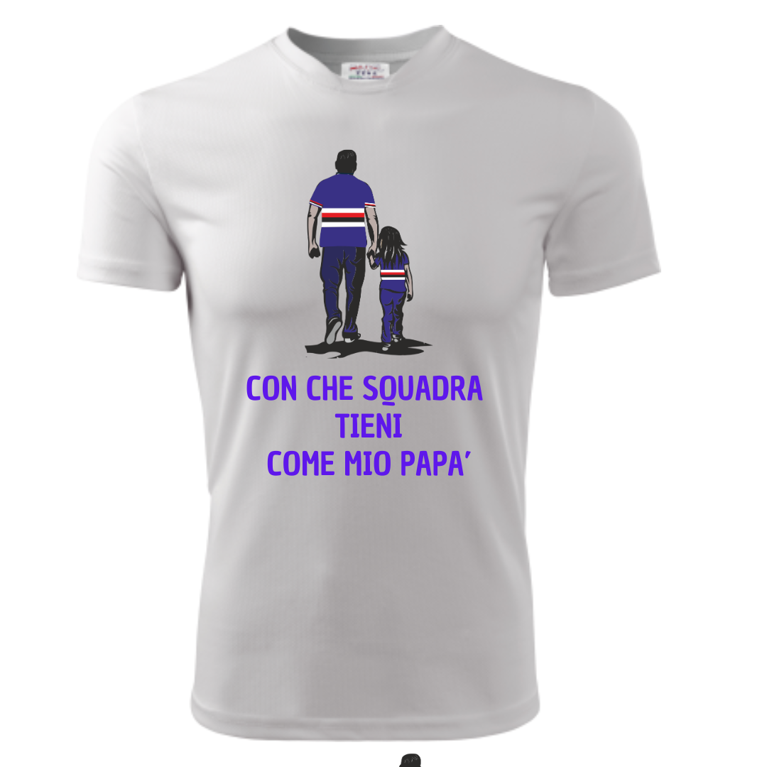T-Shirt CON CHE SQUADRA - BLUCERCHIATO
