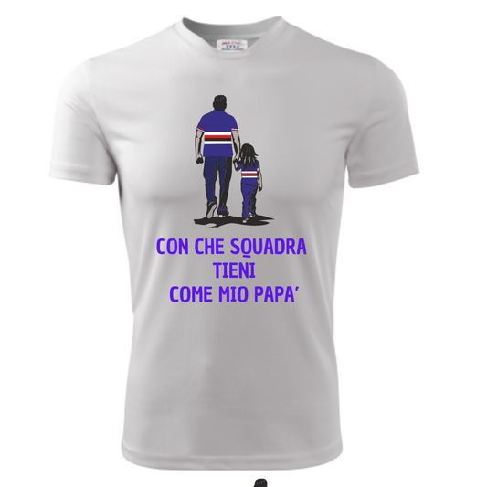 T-Shirt CON CHE SQUADRA - BLUCERCHIATO
