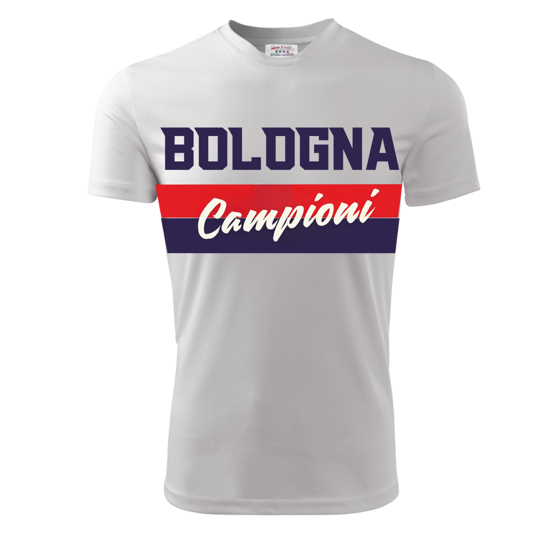 Maglia Bologna Campioni 2025 – Design Fascia Rossoblù
