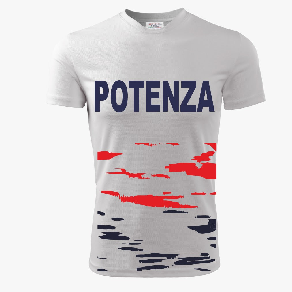 T-Shirt POTENZA Bianca (Taglia Adulto/Bimbo)