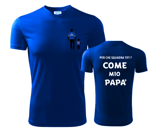 T-Shirt COME MIO PAPA' Samp