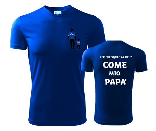 T-Shirt COME MIO PAPA' Samp - Zena Padel